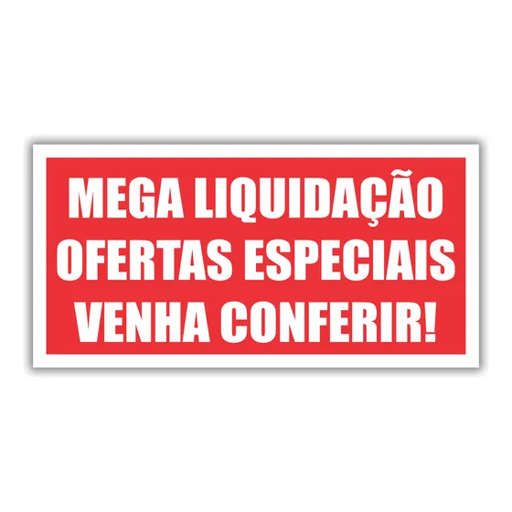 Adesivo Mega Liquidação