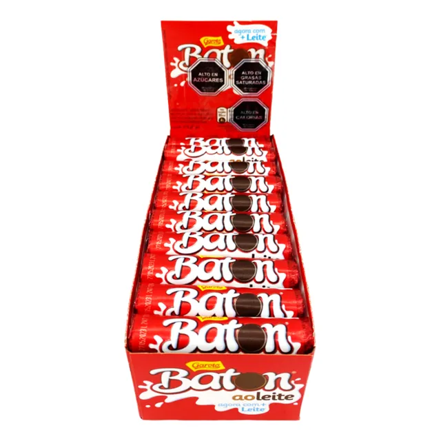 Baton De Chocolate Macizo De Leche (caja Con 30 Unidades)