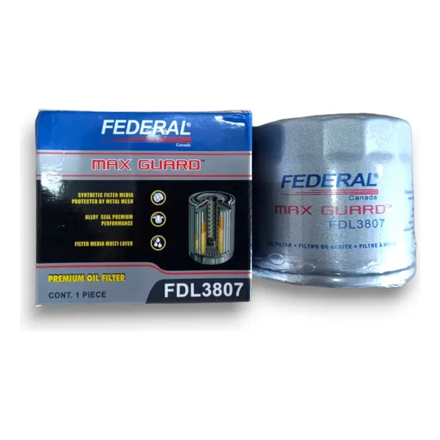 Filtro De Aceite Federal Fdl-3807 Honda Civic Accord 1.6