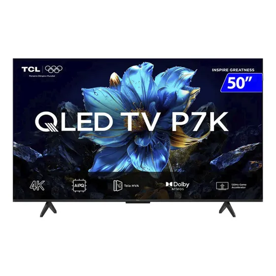 Smart Tv Tcl Qled 50 Polegadas 4k Hdr10 Hdmi Wi-fi 50p7k