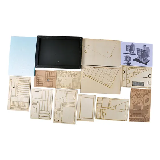 Maqueta De Construcción A Escala 1/35, Casa Modelo