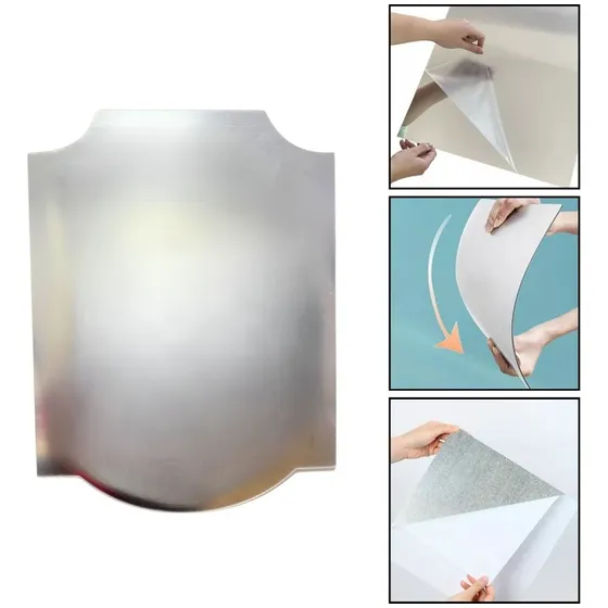 Espejo Autoadhesiva De Acrílico Flexible Con Forma