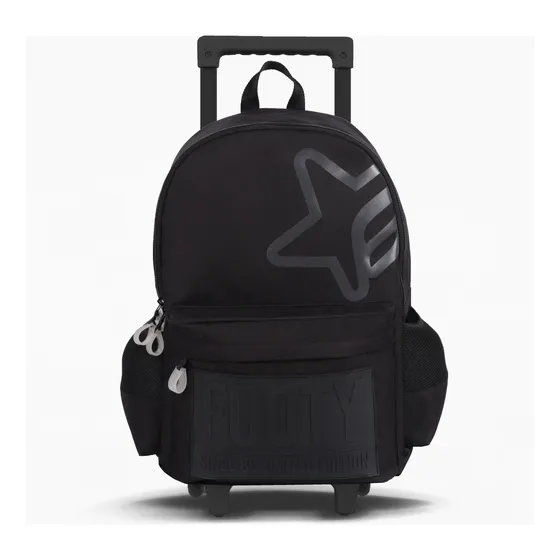 Mochila Footy Big Kids Bolsillo Porta Notebook Carro Ruedas