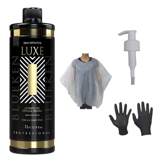 Blueken Semi Definitiva Luxe Pérola Negra 1000ml Q V L