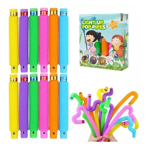 X12 Tubos Sensoriales Anti Estres Pop Pipes Tubes Tiktok