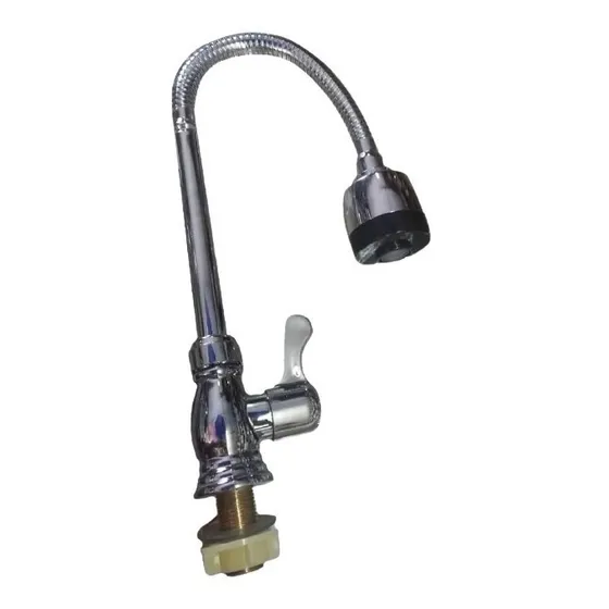 Llave Grifería Monomando Para Fregadero Cuello Flexible 
