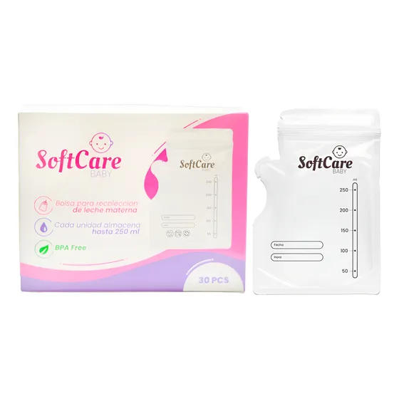 Bolsas Almacenamiento Leche Materna Softcare 30u 250ml