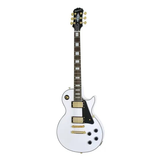 Guitarra eléctrica Epiphone Inspired by Gibson Les Paul Custom Color Blanco