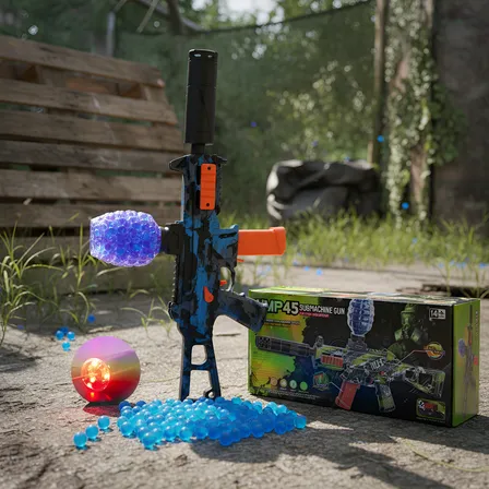 Arma Bolinhas De Gel Arminha Led Metralhadora Automática