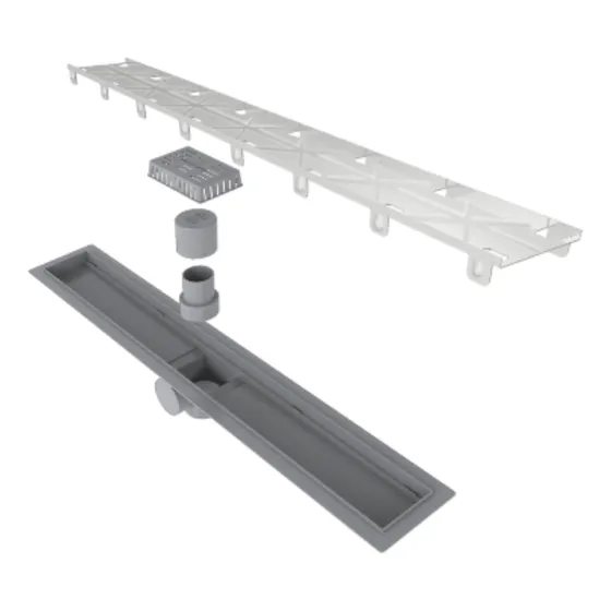 Desagüe Ducha Lineal Receptáculo C/sifón Tapa Oculta 60cm