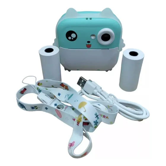 Cámara Impresora Instantánea Niños + Memoria 32gb + 6 Rollos