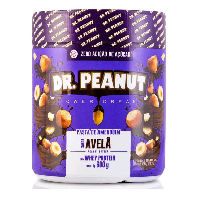 Pasta De Amendoim Dr Peanut - Sabor Avelã Em Pote De 600g Pasta De Amendoim Dr Peanut - Sabor Avelã Em Pote De 600g