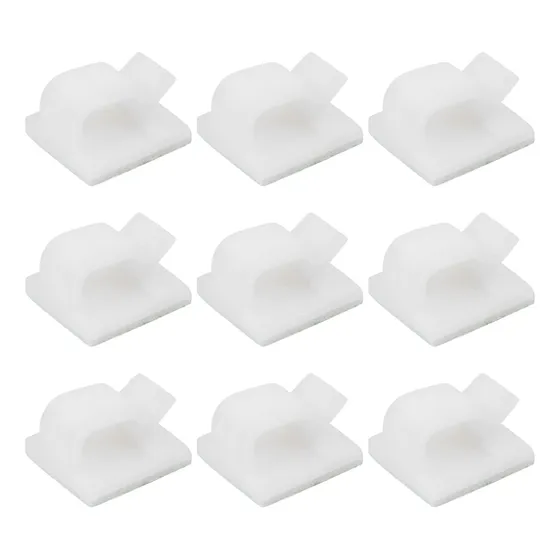 Soporte Metal Autoadhesivo Para Clips Cable: 50 Pieza Casa