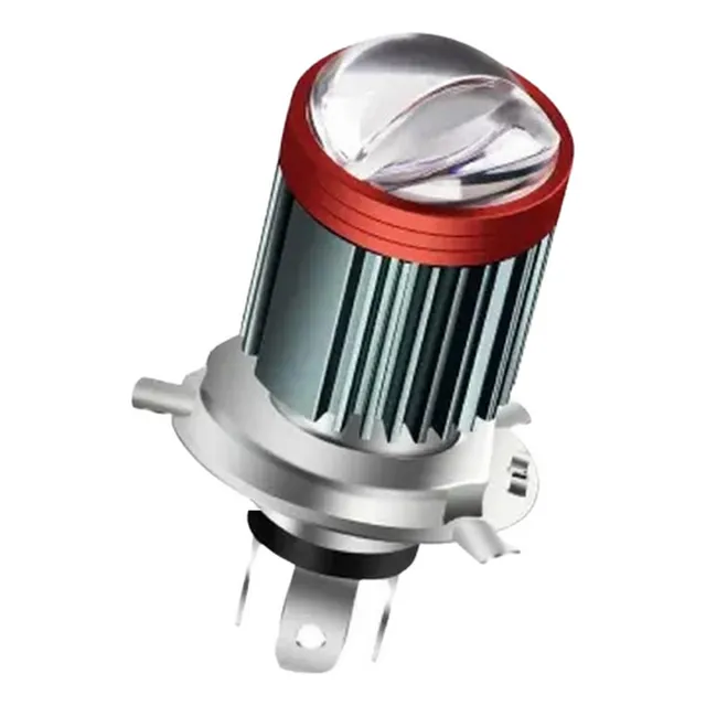 Lampara Cree Led Moto Auto Camioneta Con Lupa H4 Blanca
