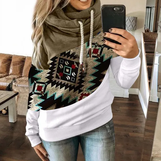 Hotkey Sudadera Capucha Para Dama Cuello Redondo Manga