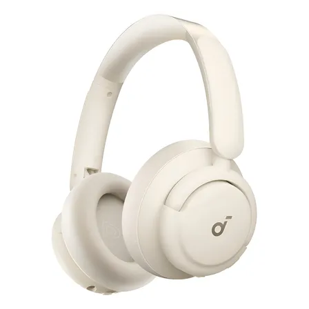 Audífonos Bluetooth soundcore by Anker Q30, Cancelación Híbrida De Ruido Activa, Sonido Hi-res, Autonomía de 80h, Modos Multifunción, Diadema Gamer, Almohadillas Suaves, Carga Rápida, Color Blanco