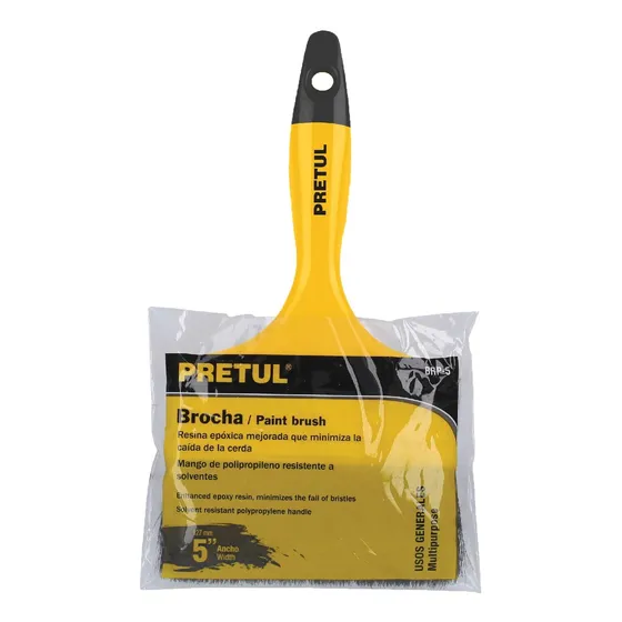 Brocha Uso General 5pg Mango Plástico Pretul