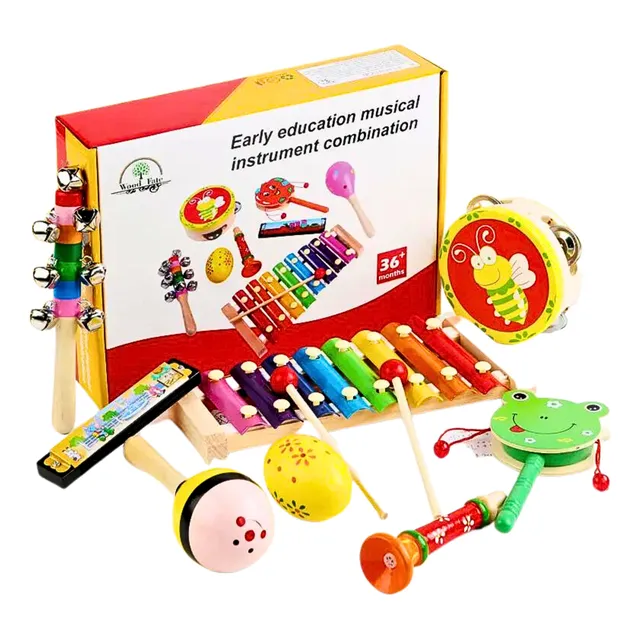 Set De 8 Instrumentos Musicales Diferentes- Okidoki