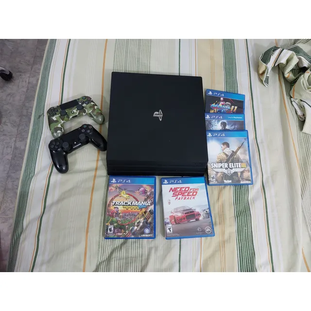 Playstation Ps4 Pro 4k 1 Tera, 5 Juegos 2 Controles Original