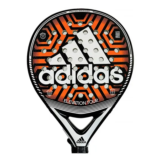 Paleta de padel adidas elevation tour 2021 color naranja y negro