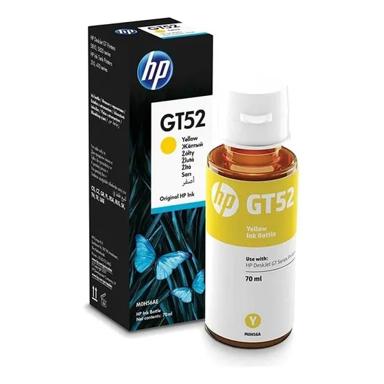 Tinta Hp Gt52 Color Amarillo