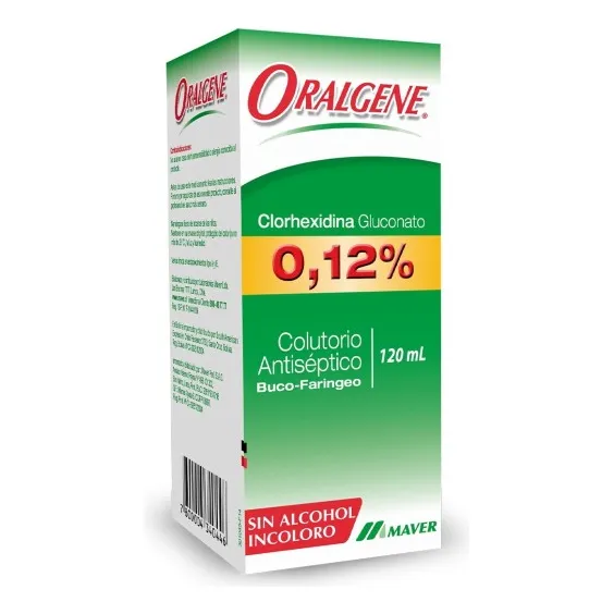 Oralgene Colutorio 0,12 %, 1 Frasco 120 Ml
