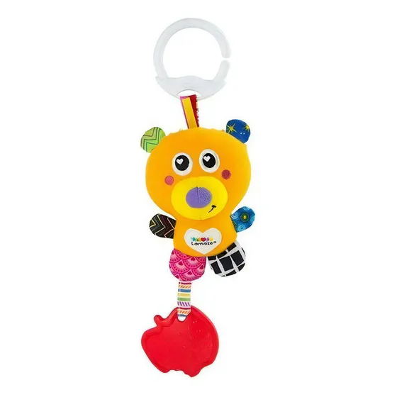 Lamaze Basha El Oso Sonajero Colgante De Peluche Mordillo Color Multicolor