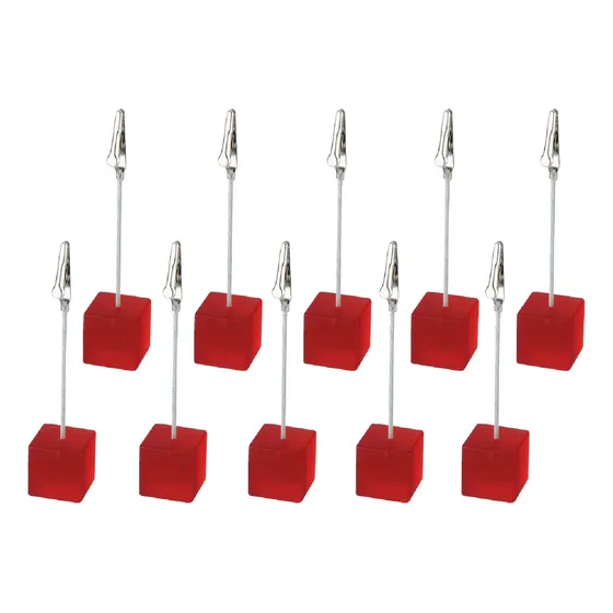 Pack 10 Cubo Clips Memo Holder Fotografias Escritorio