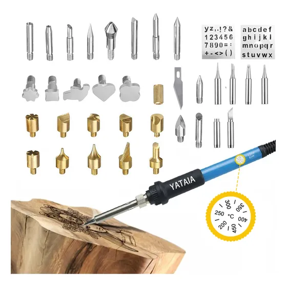 Kit Pirograbador Para Madera Kit 35in1 Temperatura Regulable