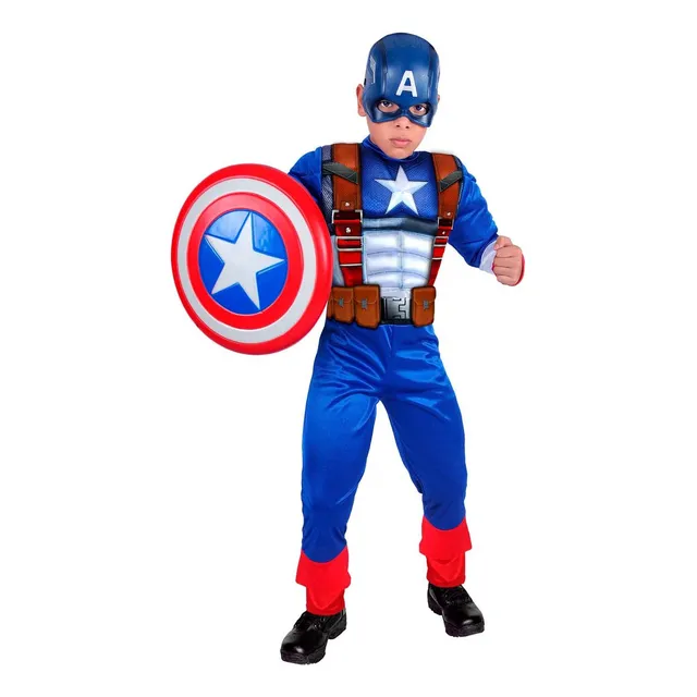 Disfraz Capitan America Power Para Niños