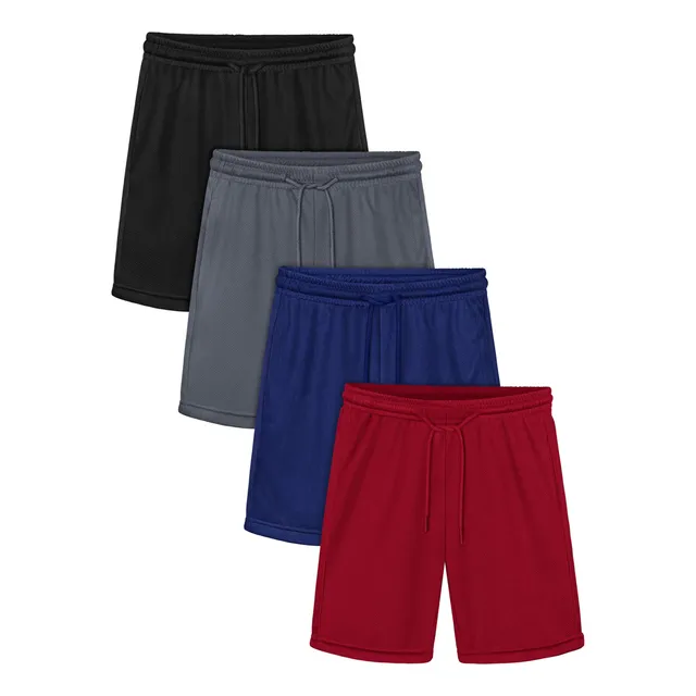 Resinta 4 Pantalon Corto Malla Para Niño S Bolsillo Secado