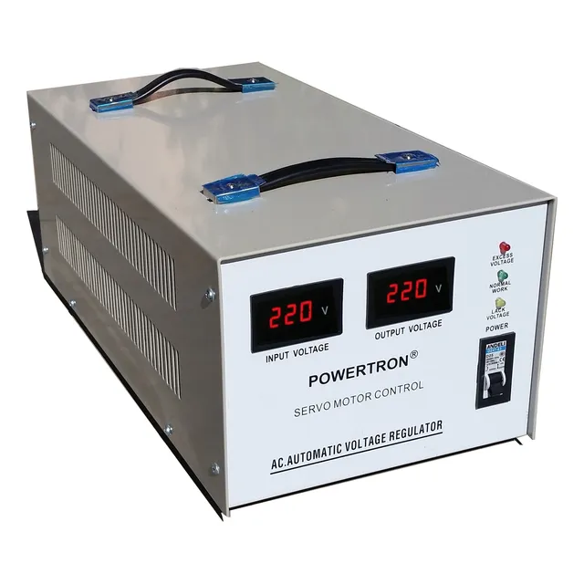 Regulador De Voltaje 5 Kva 220 Volts Marca Powertron ®