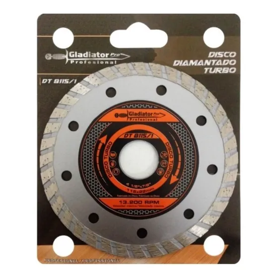 Disco Diamantado Ondulado 115 Mm Gladiador Pro Ferreplus