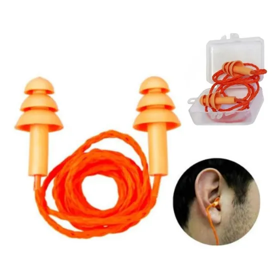 10 Protetor Auricular Auditivo In-Sensor Tipo Plug Silicone Epi Ca Cenourinha