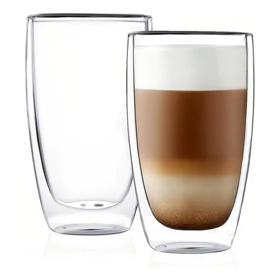 Vasos Para Café Té Infusión, Doble Pared Bartender, 330 Ml.