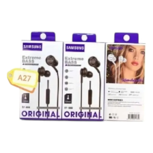 Audifonos De Cable Blanco Y Negro Sy-888 A27 Samsung
