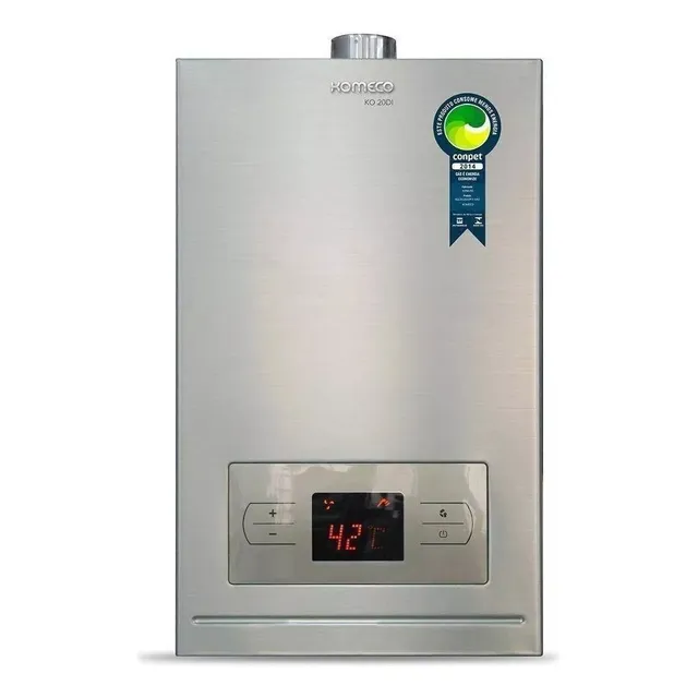 Aquecedor Água A Gás Digital 20l Glp Ef Ko 20di Inox Komeco Cor Aço 127V/220V