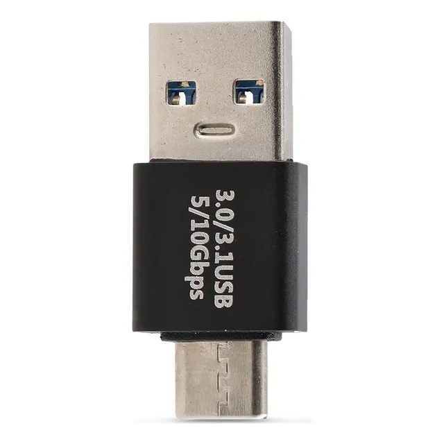 Adaptador Mini Usb Macho A Tipo C Macho Radioshack Color Negro