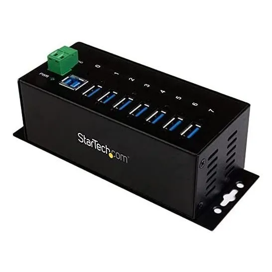 Concentrador Usb Startech Industrial De 7 Puertos -negro