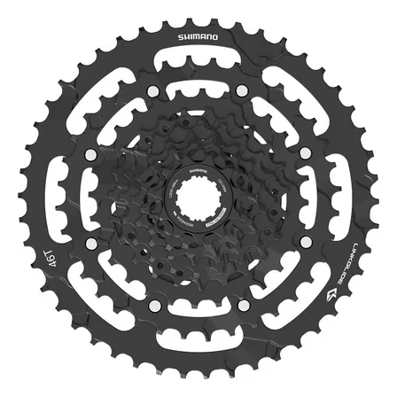 Piñon Bicicleta Cassette Shimano Cues Cs-lg300-9 9v 11-46d Cantidad máxima de dientes 46 Cantidad mínima de dientes 11 Color Negro