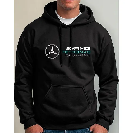 Buzo Hoodie Capota Mercedez Benz Formula 1 Hombre