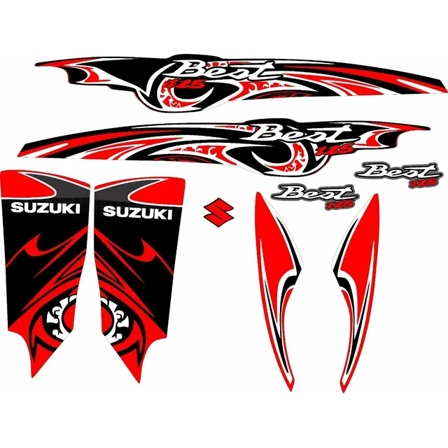 Calcomanías Best 125 Suzuki Modelo 2011