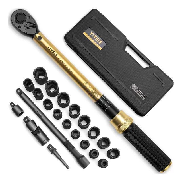 Kit De Llave Dinamométricas 1/2'' Torquímetro 10-227 Nm 22pz