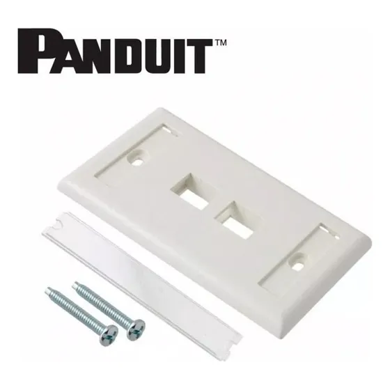 Face Plate Blanco 2 Puertos