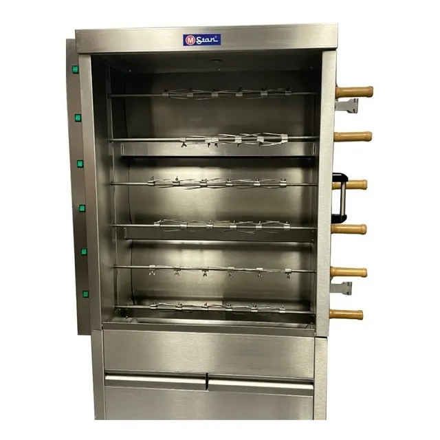 Asador Eléctrico Mstar. 30 Pollos Acero Inox. Fre6ve