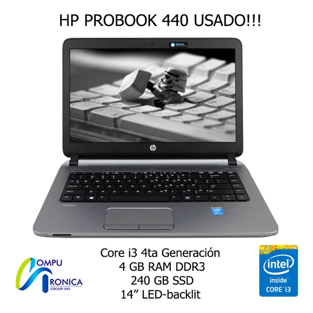 Portátil Hp Probook 440 Intel Core I3 4ta Gen Usado!!