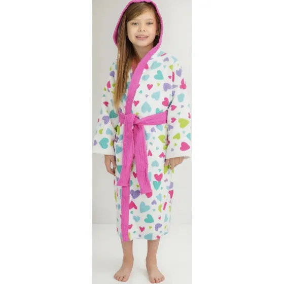 Bata De Salida De Baño San Jacinto Con Capucha Niñas(os)