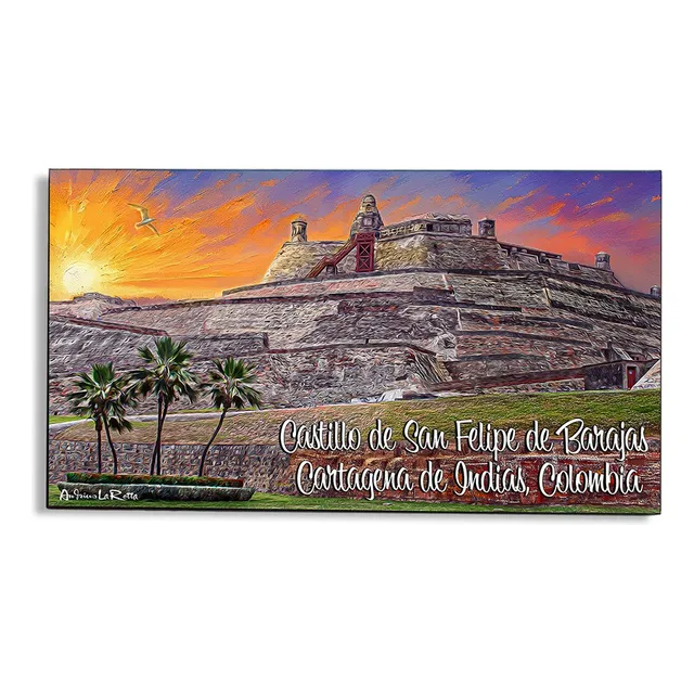 Imanes Decorativos Estilo Pintura Cartagena De Indias Unidad
