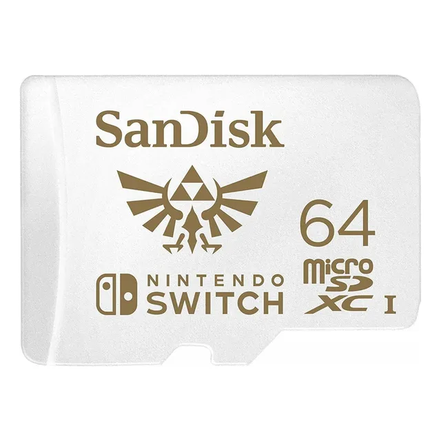 Micro Sd 64gb Sandisk Memoria Oficial Nintendo Switch Galga