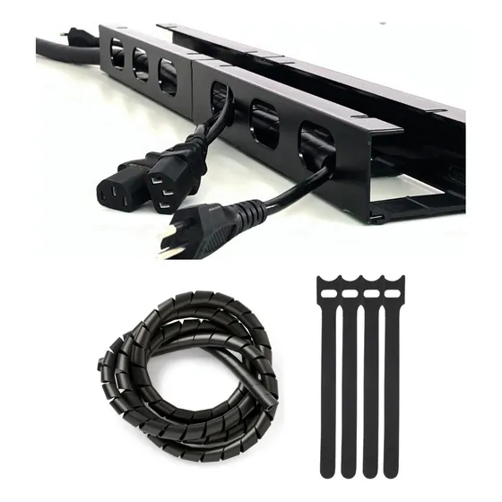 Organizador De Cabos Fios Guia Modulado Kit Completo P Setup